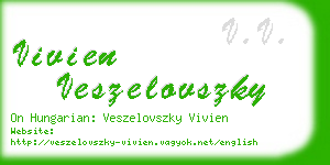 vivien veszelovszky business card